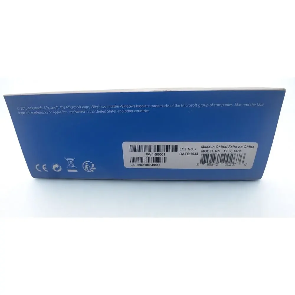 Microsoft Wireless 900 Mouse Black USB Full Size Ambidextrous PW4-00001 Sealed
